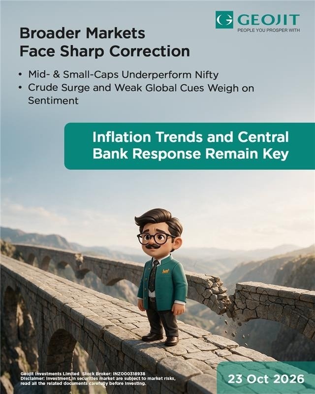  Indian equities witnessed pressure in the broader market, with mid and small cap stocks correcting more sharply than t...
