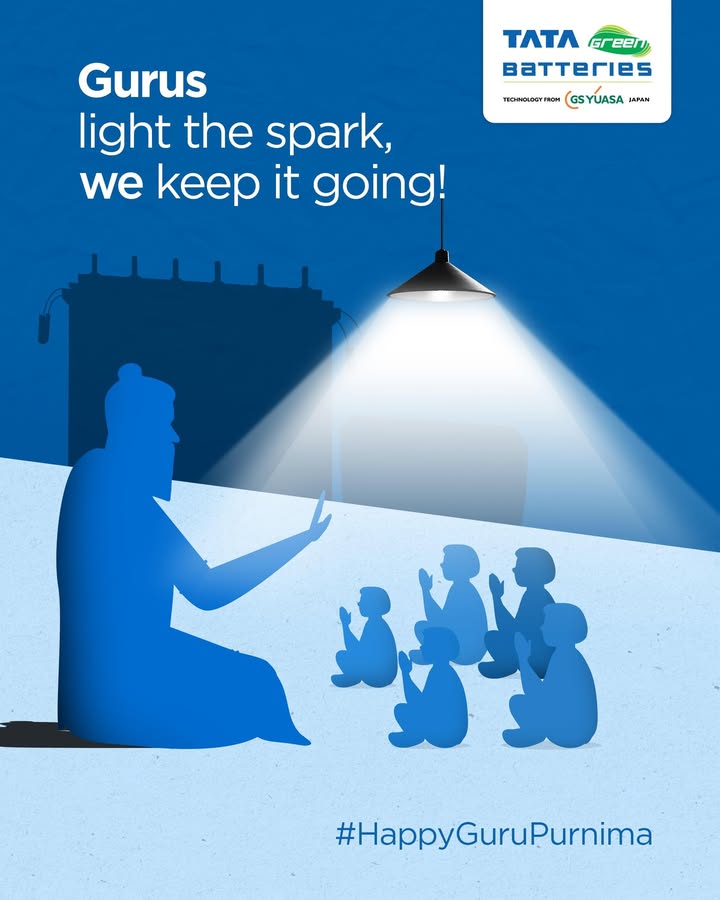 On this Guru Purnima, we salute the ones who ignite minds with wisdom. Just like our batteries, they power the future