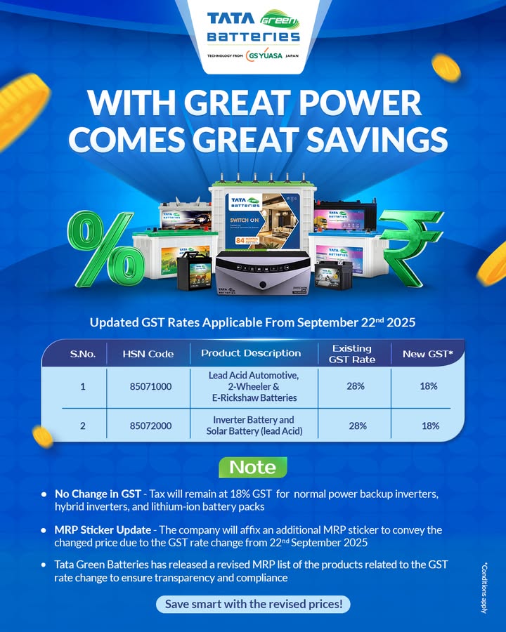 Unstoppable Power, Now More Affordable We welcome the Governments progressive move to reduce GST rates, making our trusted ...