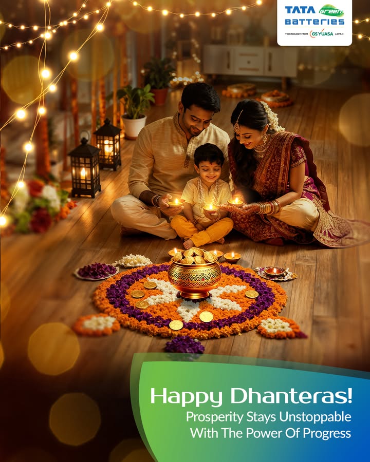 Welcome the golden glow of lights and limitless joy this Dhanteras with uninterrupted power
