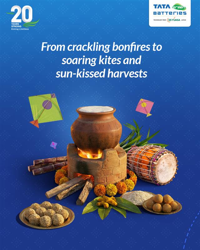 One season. Many celebrations. From bonfires to kites to harvest prayers powering every festive moment, without a pause