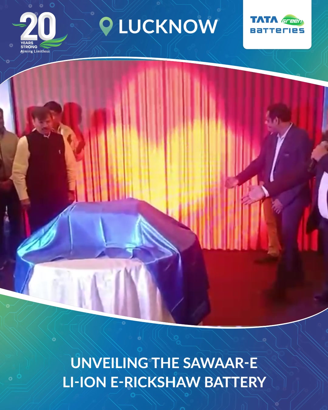 Now in Lucknow Tata Green Batteries advanced Lithium ion E Rickshaw Battery