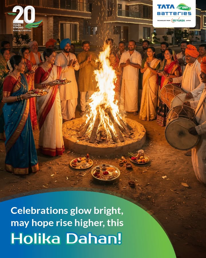 The fire of Holika Dahan burns bright, reminding us that light and courage always rise above every trial