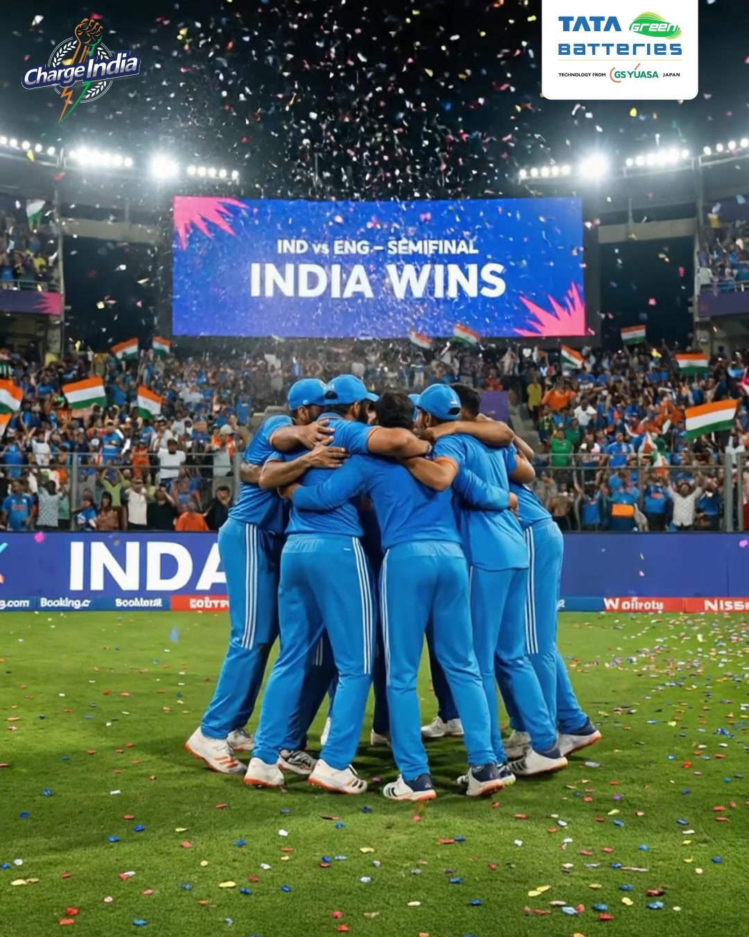 The stadium roars. The team celebrates. The dream grows louder. A semi final victory that feels bigger than the moment