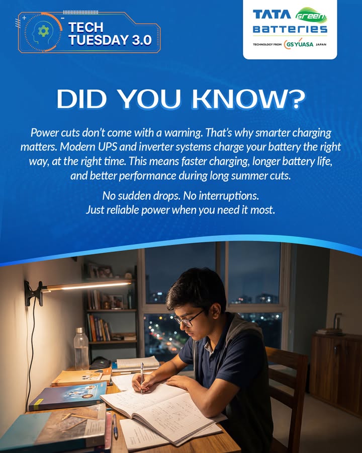 Smarter charging that keeps you powered, longer. TechTuesday UninterruptedPower BeatTheHeat