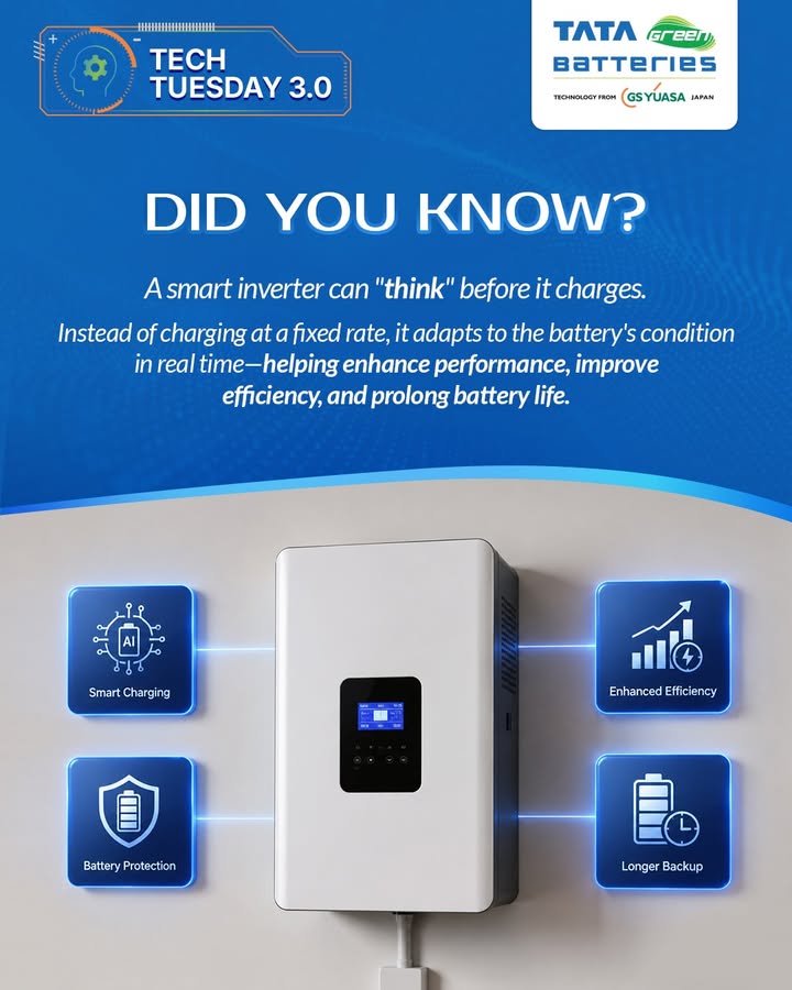 A smart inverter does more than provide backup power it optimizes the way your battery charges