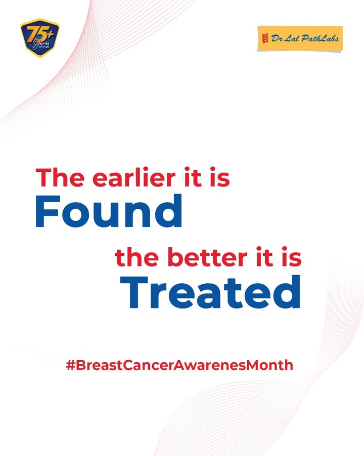 Regular check ups strengthens survival chances. Do not delay. EarlyDetection HealthyLifestyle CancerPrevention DLPL DrLalPathLabs BharatKaVishwas Trust BreastCancerAwareness Regular check ups strengthens survival chances. Do not delay