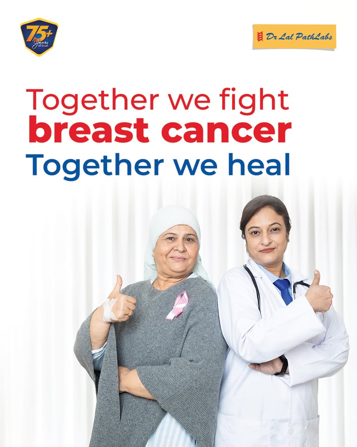 Strength and support make healing possible. Stand together this Breast Cancer Awareness Month. SupportSurvivors BreastCancerAwareness DLPL DrLalPathLabs BharatKaVishwas Trust Strength and support make healing possible. Stand together this Breast Cancer Awareness Month
