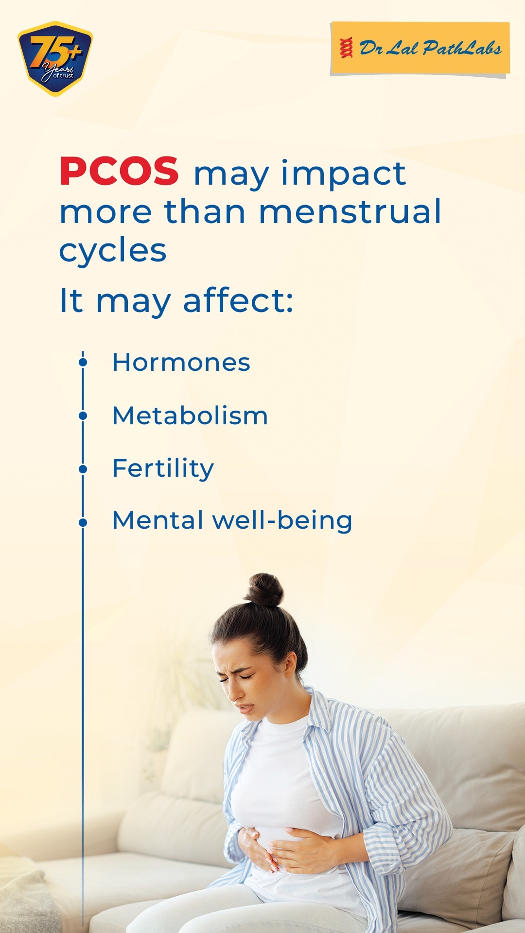 PCOS may affect hormones, metabolism, fertility, and mental health, and its symptoms vary from person to person