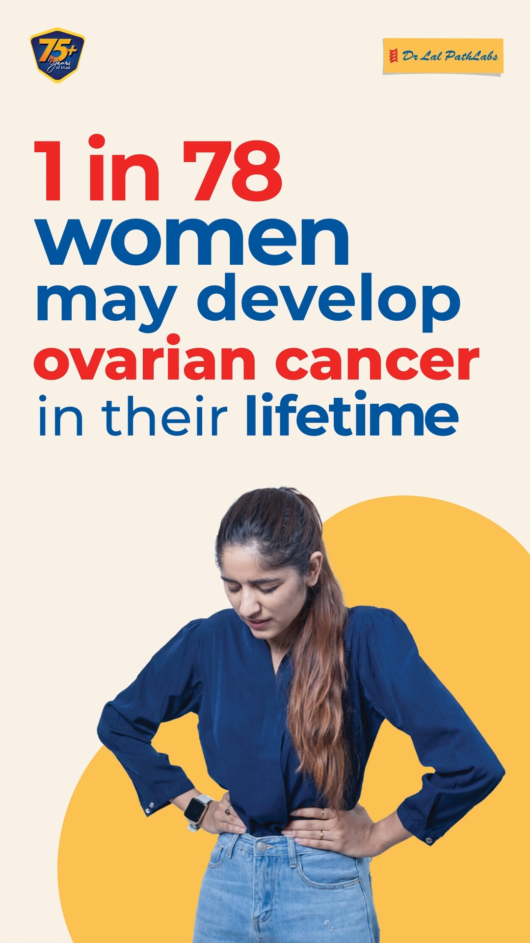 On World Ovarian Cancer Day, take persistent symptoms like bloating, pelvic discomfort, fatigue, feeling full quickly, and f...