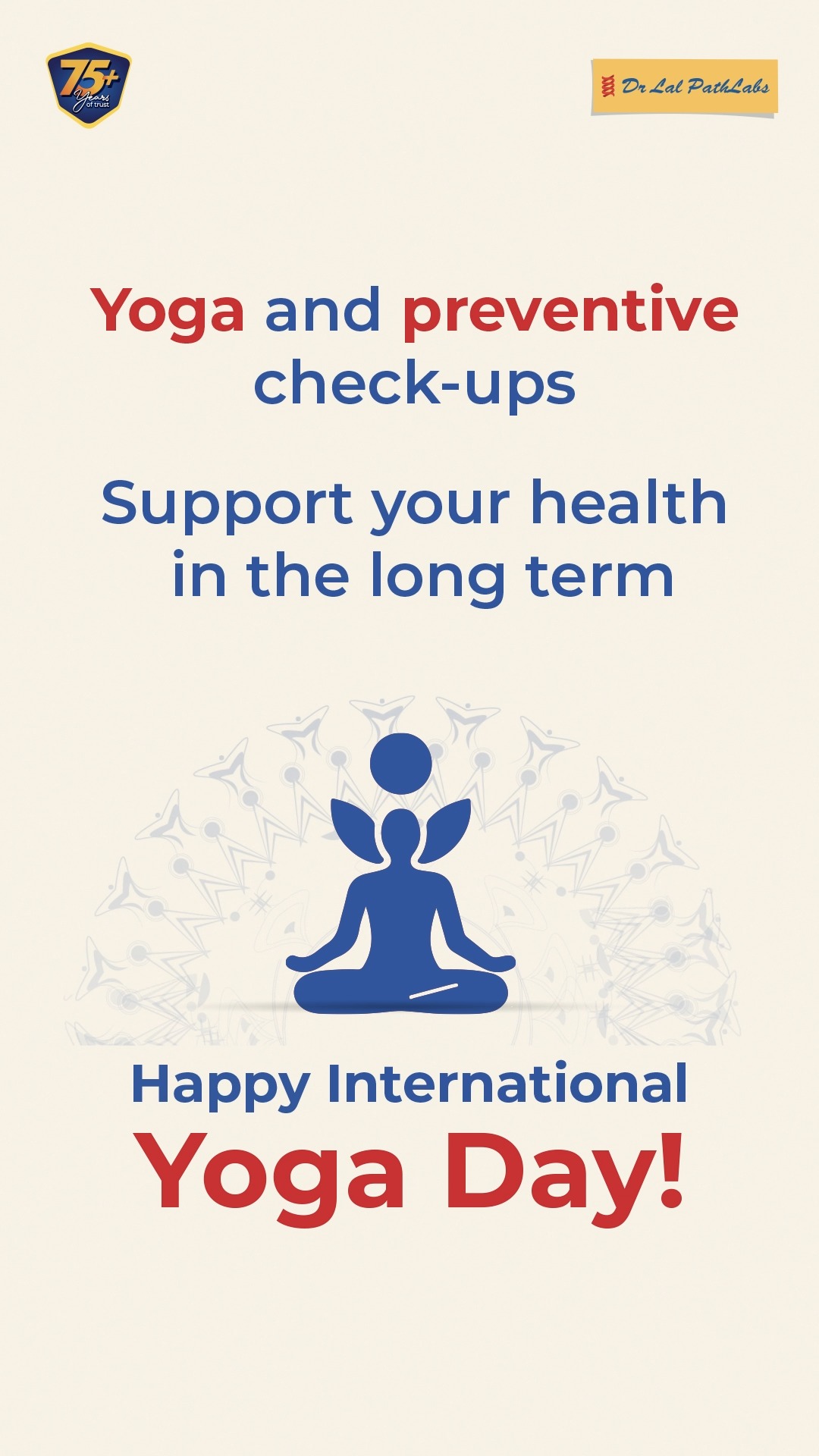 Wellness starts with small steps, like mindful breathing and regular check ups. Choose both this InternationalYogaDay