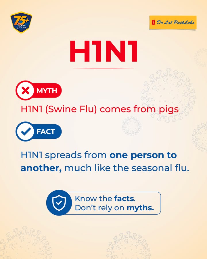 The name swine flu can be misleading. H1N1 spreads from one person to another, much like seasonal flu. Know the facts