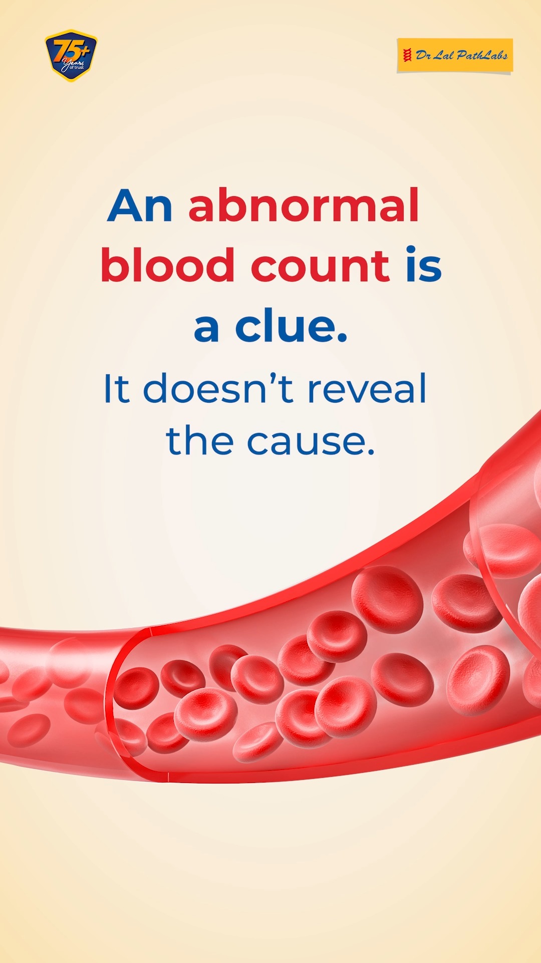 An abnormal blood count is a clue, not a diagnosis