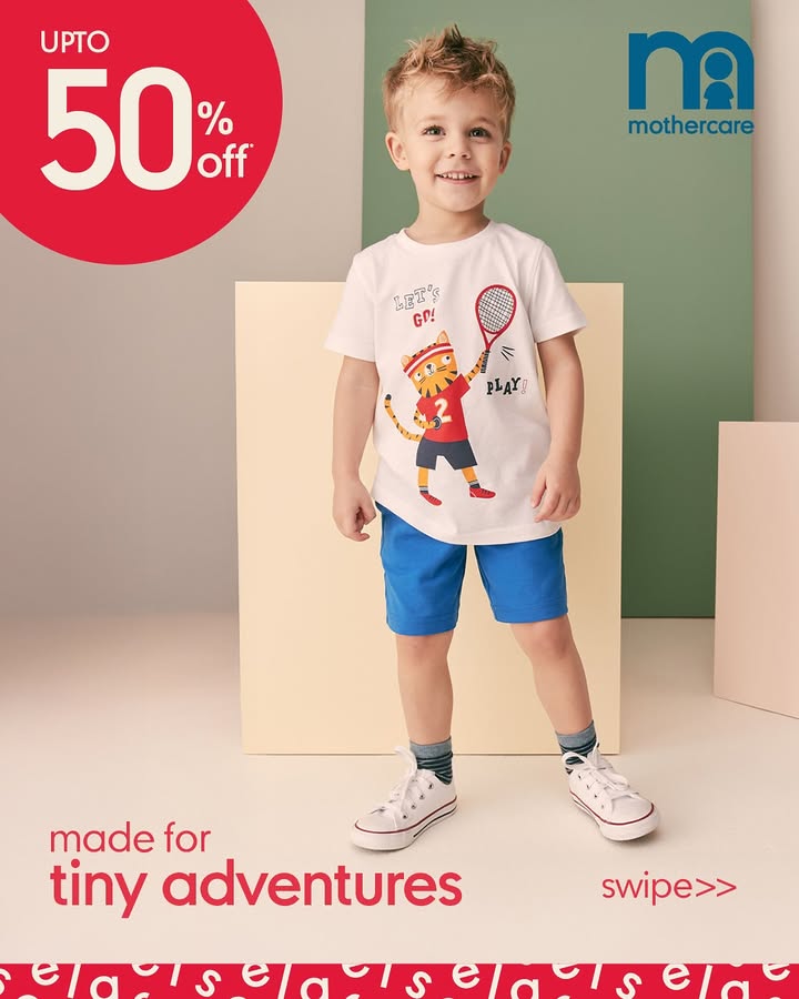 Let him explore in style Discover baby boy outfits made for play, comfort, and endless adventures now live on End of Season Sale. MothercareIndia EndOfSeasonSale WeKnowParenting LittleManStyle SaleFinds Let him explore in style Discover baby boy outfits made for play, comfort, and endless adventures now live on End ...