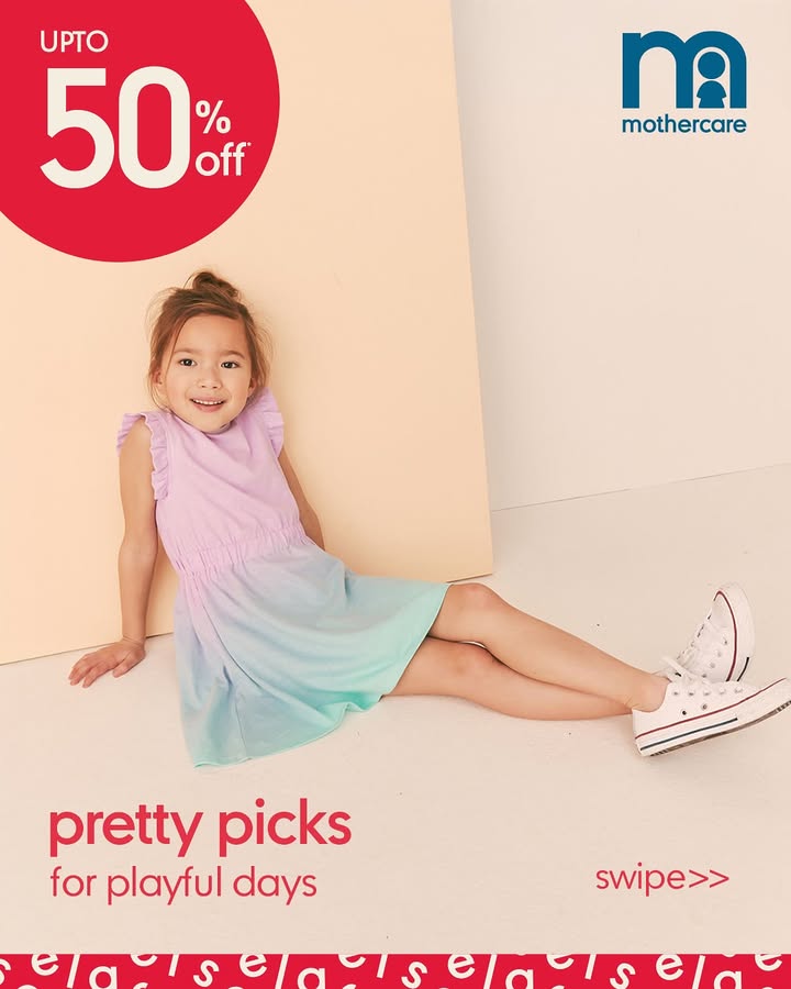 Twirls, giggles the cutest styles Discover baby girl outfits made for fun days and sweet moments now live at the End of Season Sale. MothercareIndia EndOfSeasonSale WeKnowParenting BabyGirlStyle JuniorLooks Twirls, giggles the cutest styles Discover baby girl outfits made for fun days and sweet moments now live at th...