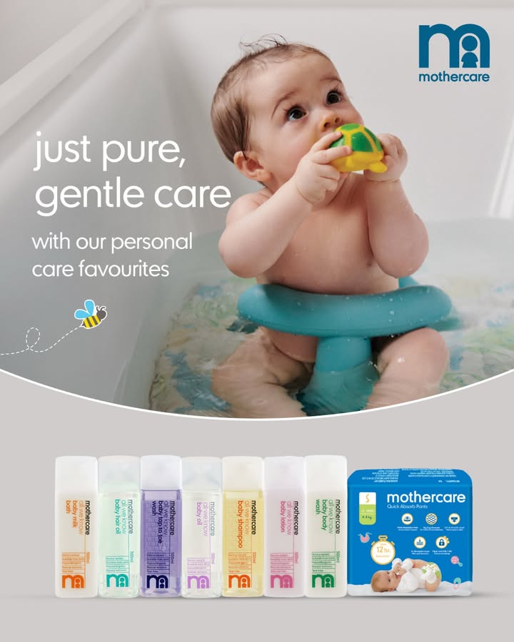Safe, gentle, and trusted by parents for years Mothercare Personal Care range is made with natural extracts from nour...