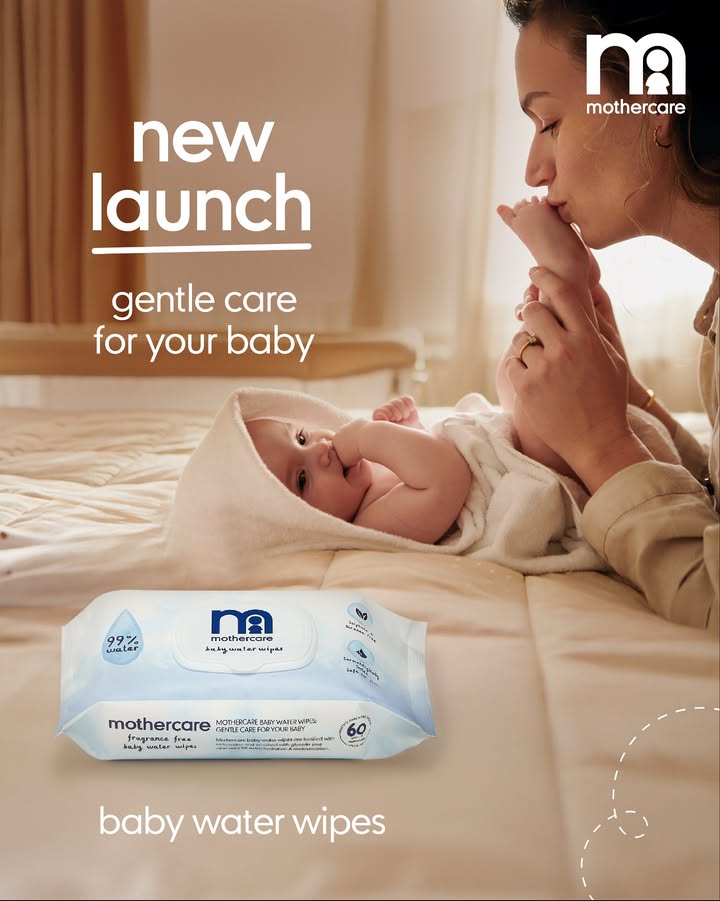 Meet the newest launch from Mothercare Water Wipes designed with the most gentle care for your babys skin