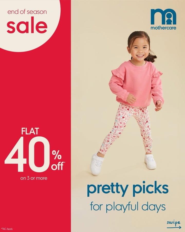 Your favourite picks for your little girl now at Flat 40 Off at this End of Season Sale Swipe to checkout and shop at y...