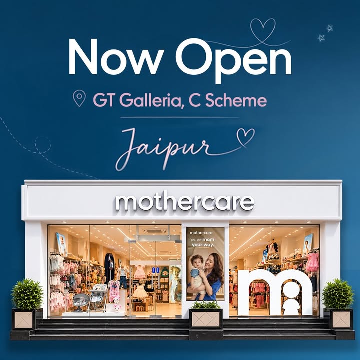 One, Two, Three Jaipur, the little ones have a new favourite stop Mothercare is now open at GT Galleria, C Scheme