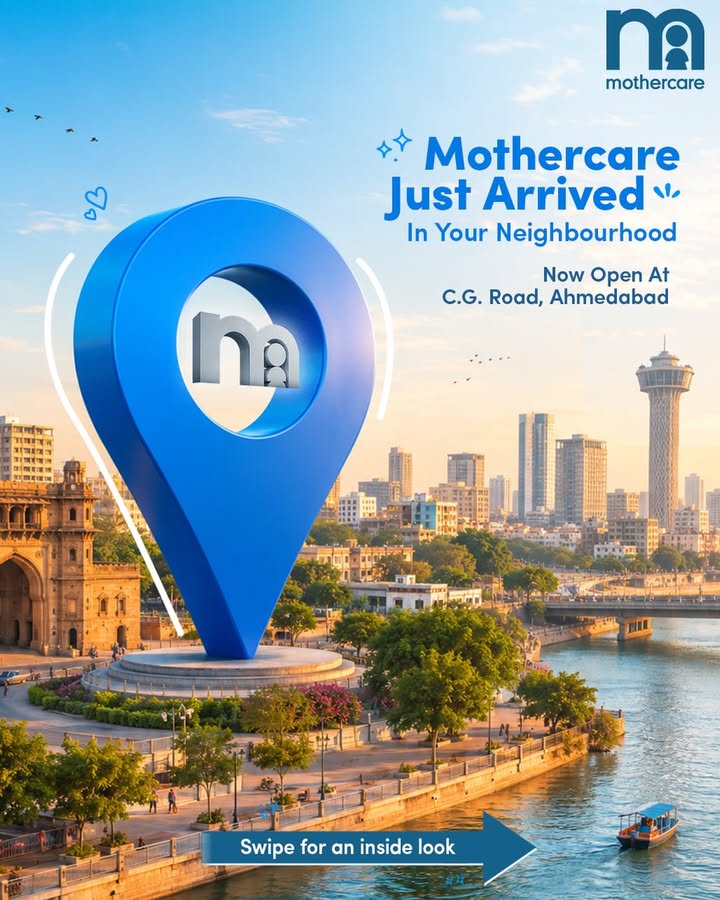 Ahmedabad, were so happy to be here. Our fifth Mothercare store is now open on C.G