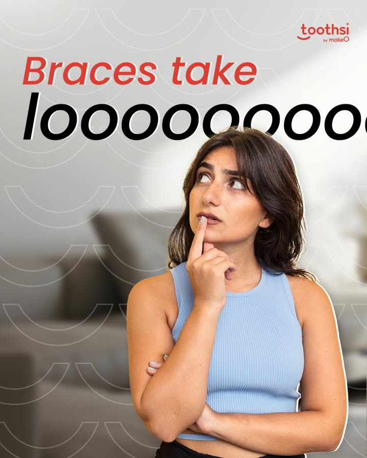 Cut down on waiting for your perfect smile with toothsi invisible aligners Theyre discreet, work fast and usually take just 6 12 months unlike braces that can take 2 years Cut down on waiting for your perfect smile with toothsi invisible aligners Theyre discreet, work fast and usually take j...