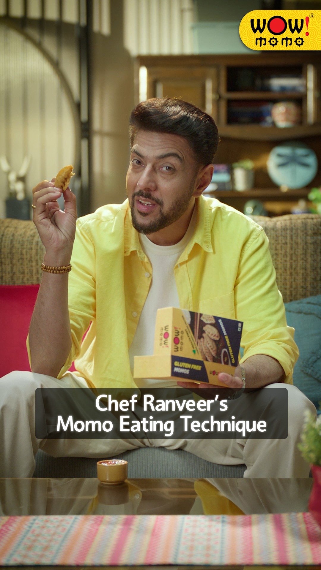 Do you know the best way to eat a momo Check out Chef Ranveers style for maximum indulgence Drop your Momo ea...
