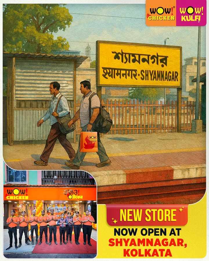 Nomoskar Shyamnagar Were thrilled to announce that Wow Chicken, and Wow Kulfi are now open at Shyamnagar, Kolkata ...