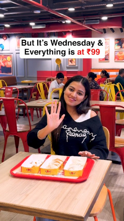 Momo cravings hitting hard Every Wednesday, everything at 99. Offer valid for Dine In only . . . 