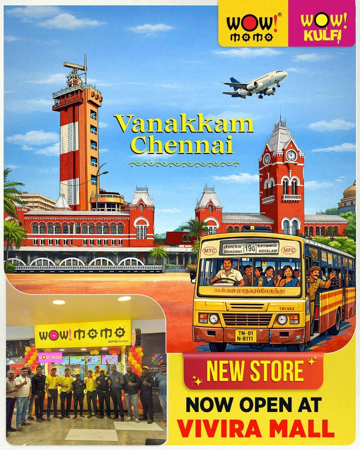 Vanakkam Chennai Get ready to say Wow We are thrilled to announce that Wow Momo, Wow Kulfi are now serving a...