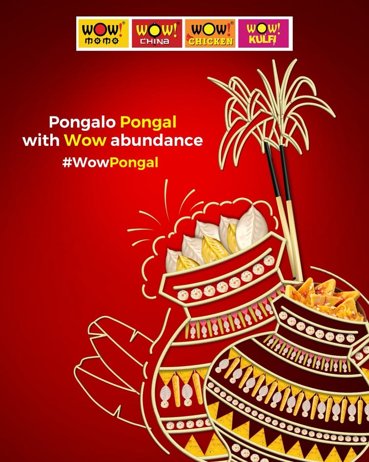 Wishing everyone a Pongal filled with abundance, new beginnings, shared joy and lots of Wow flavours WowPongal ...