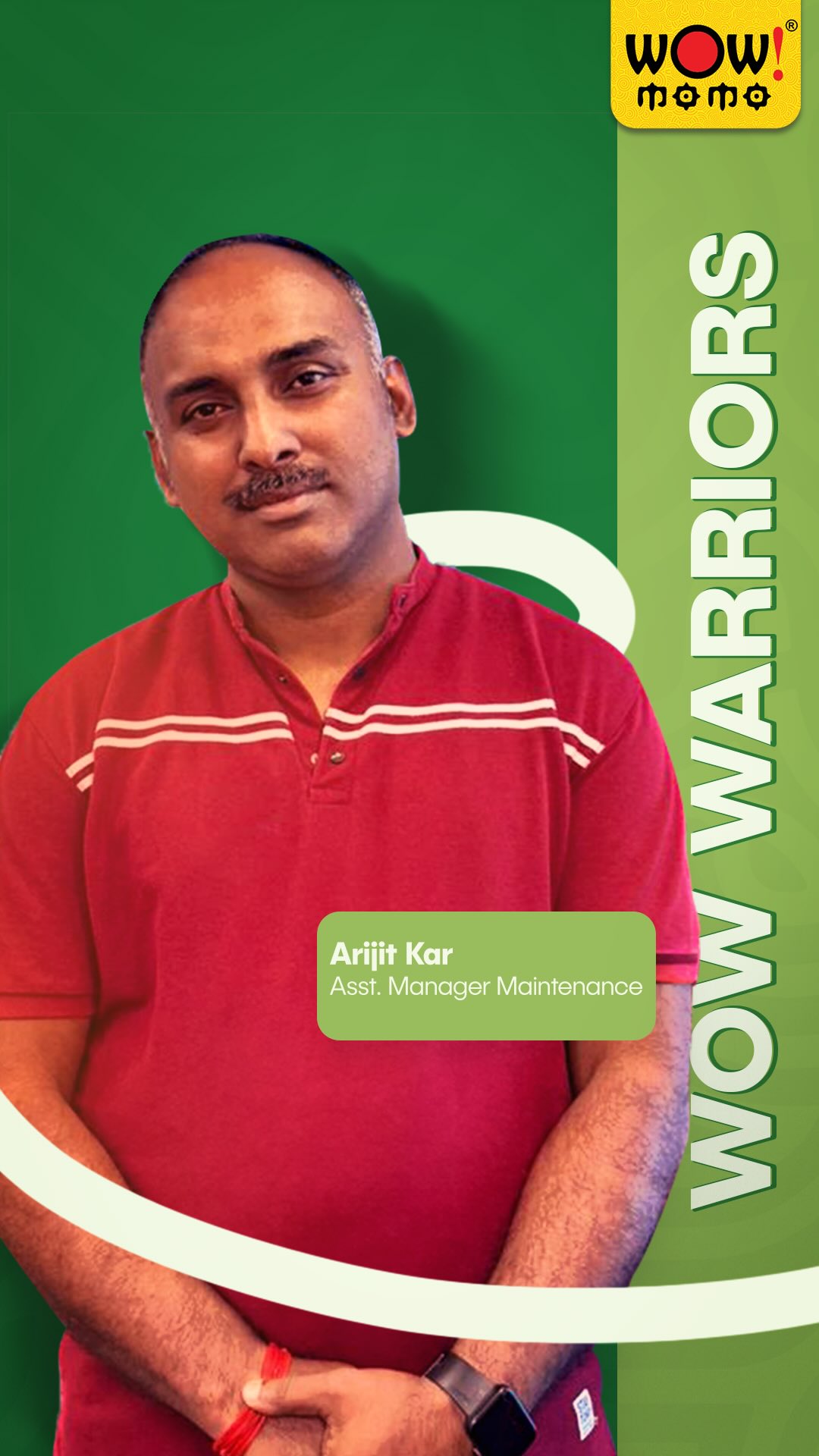 Meet our WowWarrior Arijit Kar Part of the Wow family since 2018, Arijits journey reflects resilience, loyalty, and heart ...