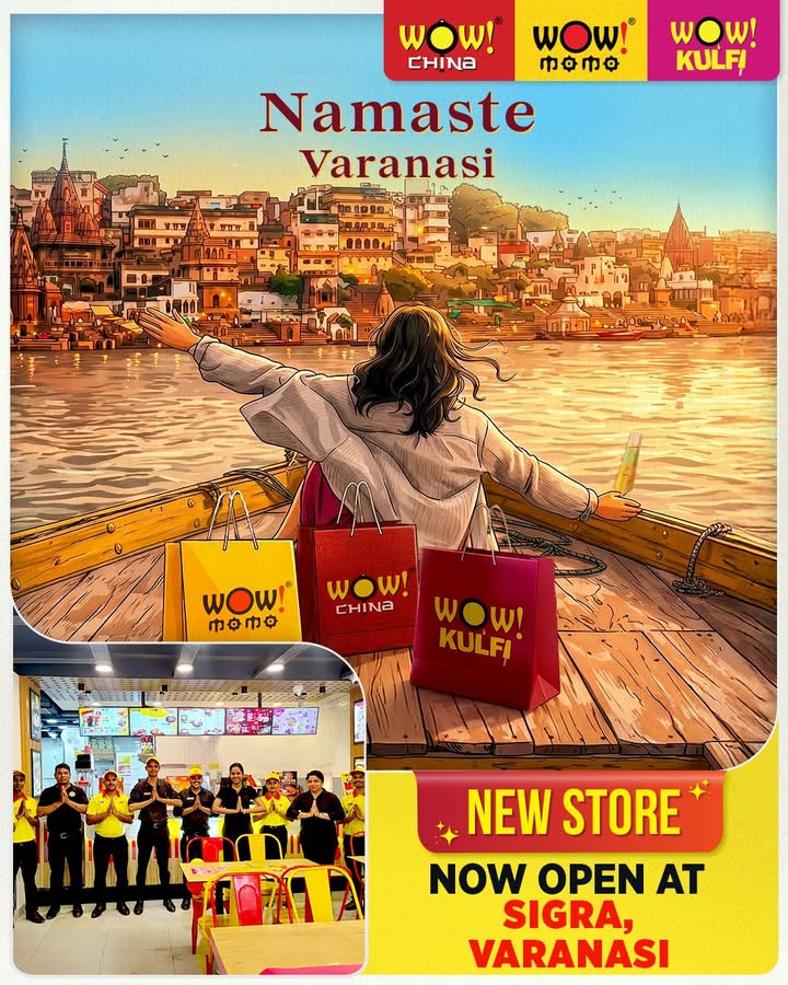 Namaste Varanasi WOW flavours have now arrived in the city of Varanasi Were excited to announce that Wow Mo...