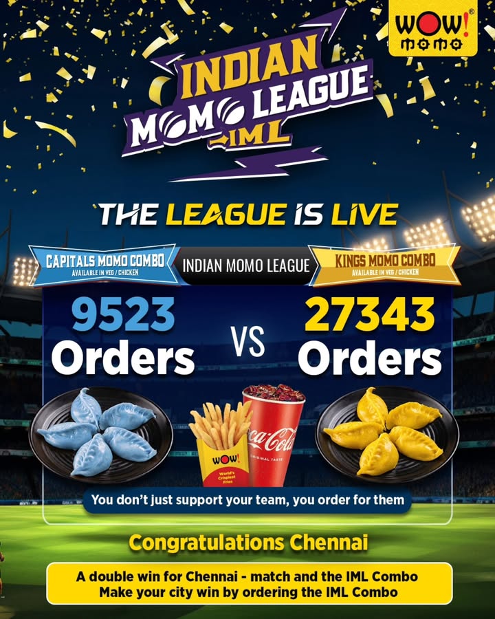 Chennai keeps it consistent Same energy on the field and on orders Make your city win with the IML Combo...
