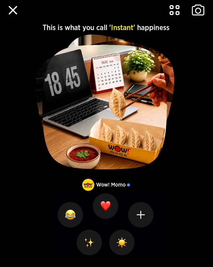 Warning May cause instant happiness WowMomo trend explore foryou