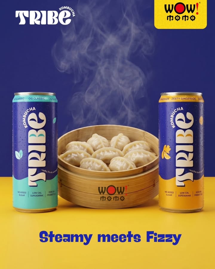 When WOW Momo s steamy momos meet tribe kombucha fizzy kombucha, every craving finds its perfect match