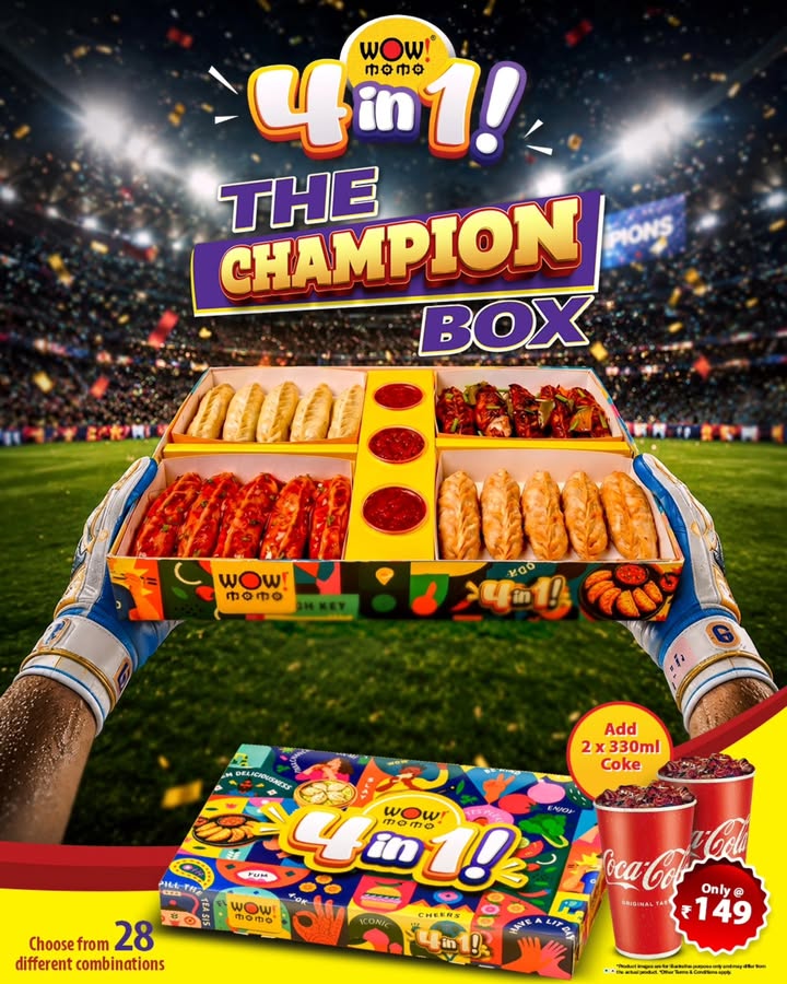 Some champions lift trophies. The smart ones lift The Champion Box. 20 pieces. 4 flavours. 28 combinations