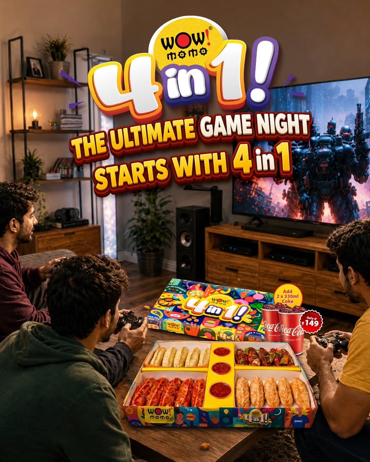 The real MVP of game night The WOW Momo 4 in 1 Box. 20 pieces. 4 flavours. 28 combinations