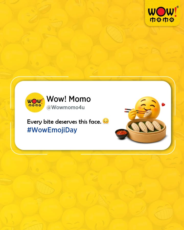 No words. Just this face. Happy WorldEmojiDay to the emoji every bite earns