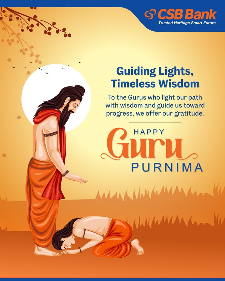 On this sacred day of Guru Purnima, we honour the guiding lights who shape our journey with wisdom and purpose