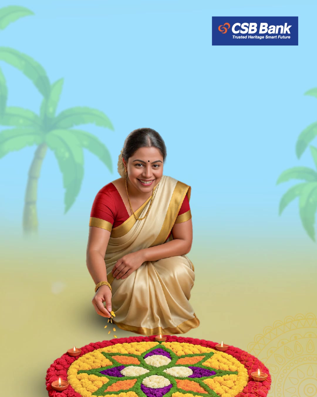  Like a colorful pookalam, may your life be filled with vibrant moments of joy and prosperity. Happy Onam . 