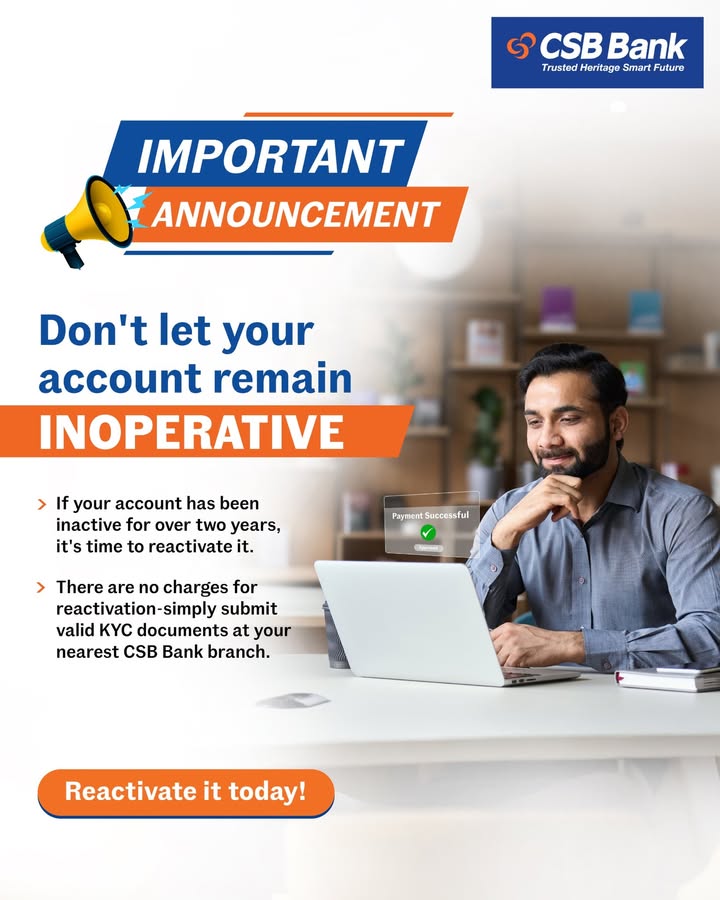 Keep your account active, keep your money accessible