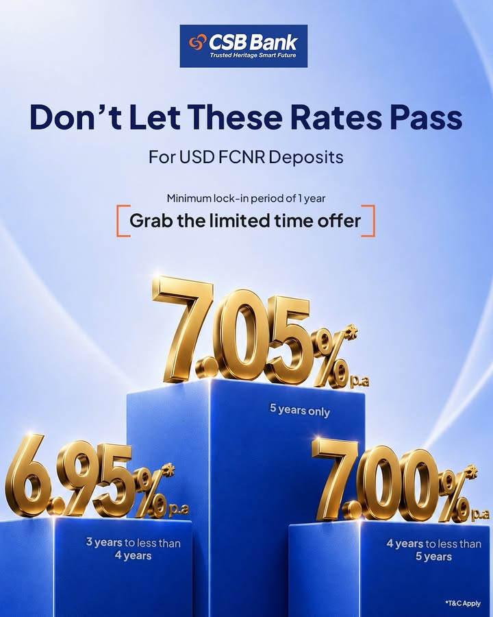 USD FCNR rates this attractive Dont let them slide