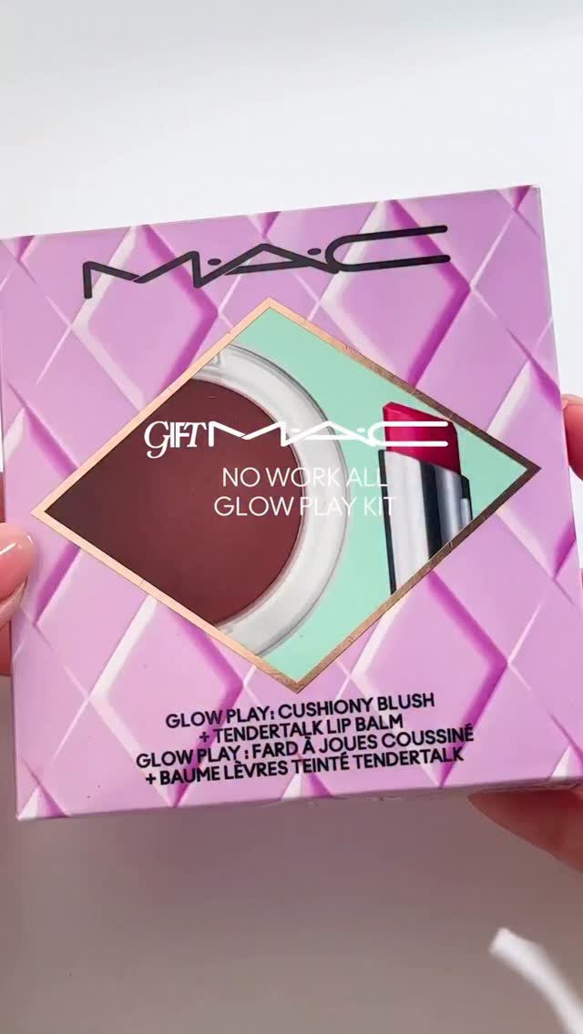 This blush lip color combo is boxed up and ready for effortless GLOW . Grab the M.A