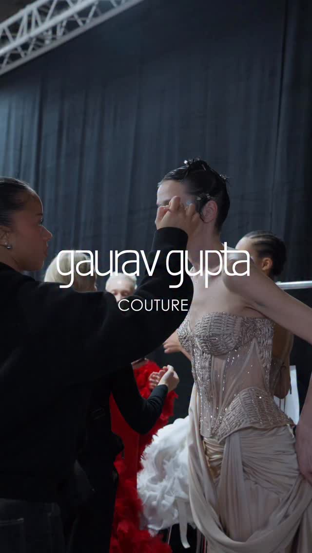 POV MACCosmeticsIndia for gauravguptaofficial. Were backstage at Paris Fashion Week, where beauty becomes art