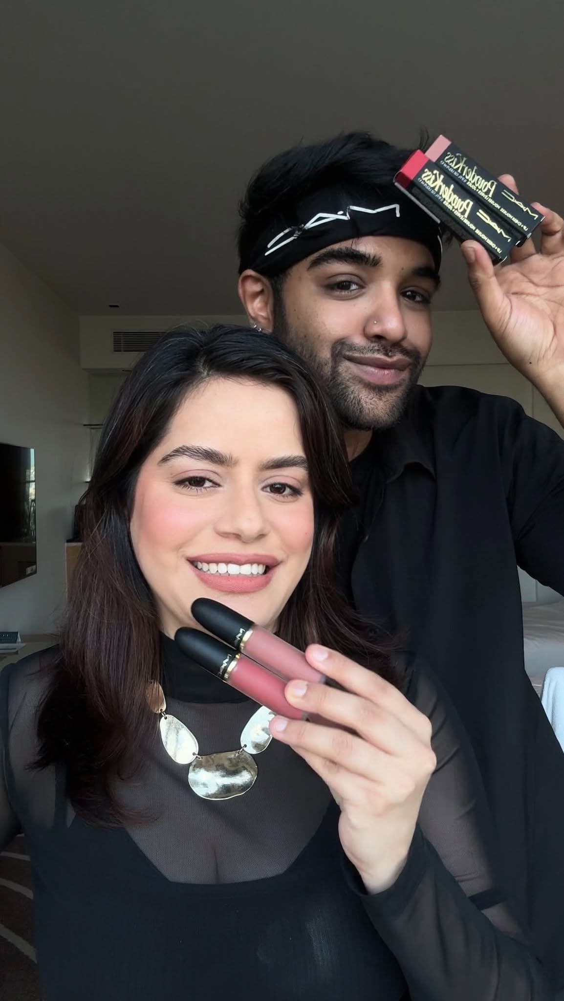 How not to use Powder Kiss Lip Cheek Mousse according to our M.A.C artist saikatchakrabortyyy with vandana