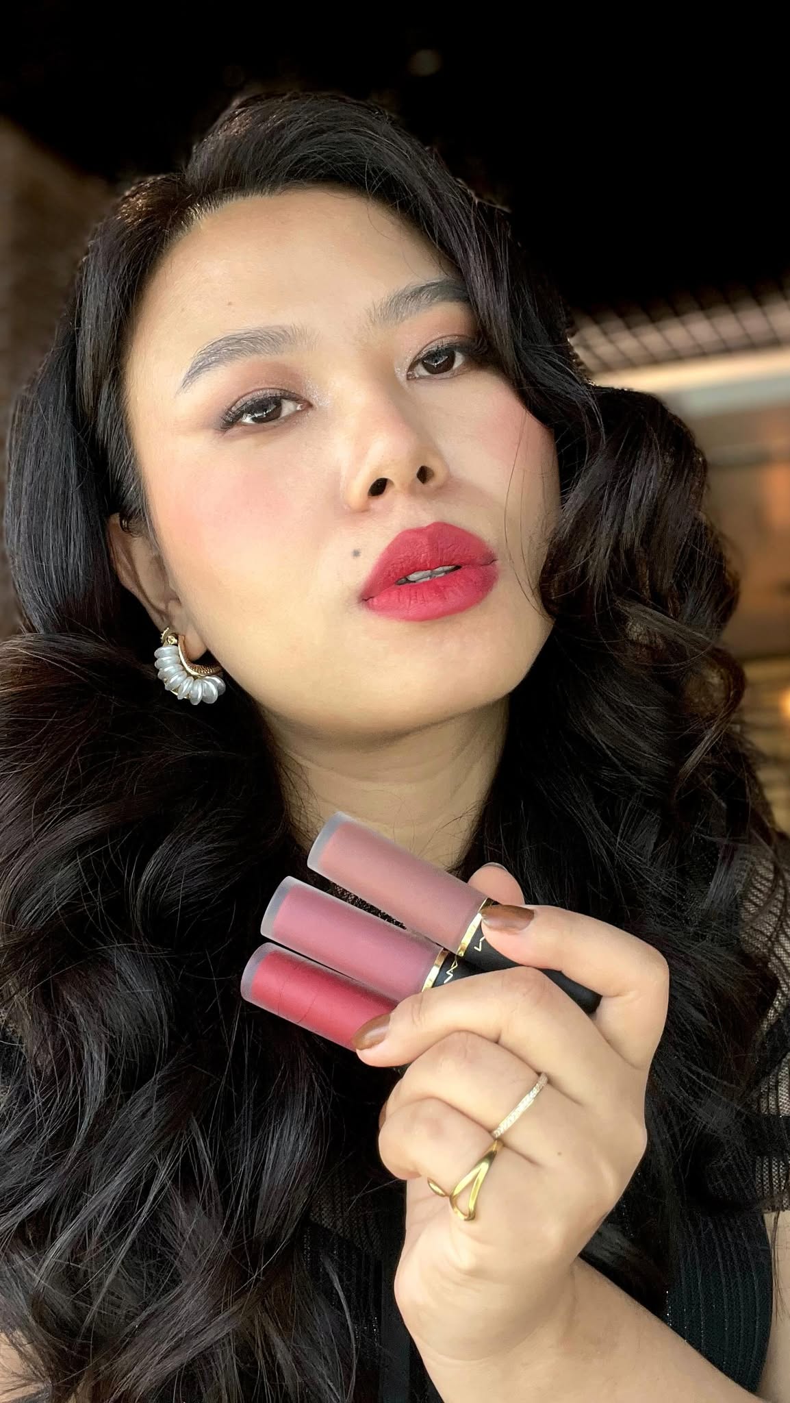 Coded for the girl on the move leiyamua shows how Lip Cheek Mousse delivers that soft focus, petal matte finish...