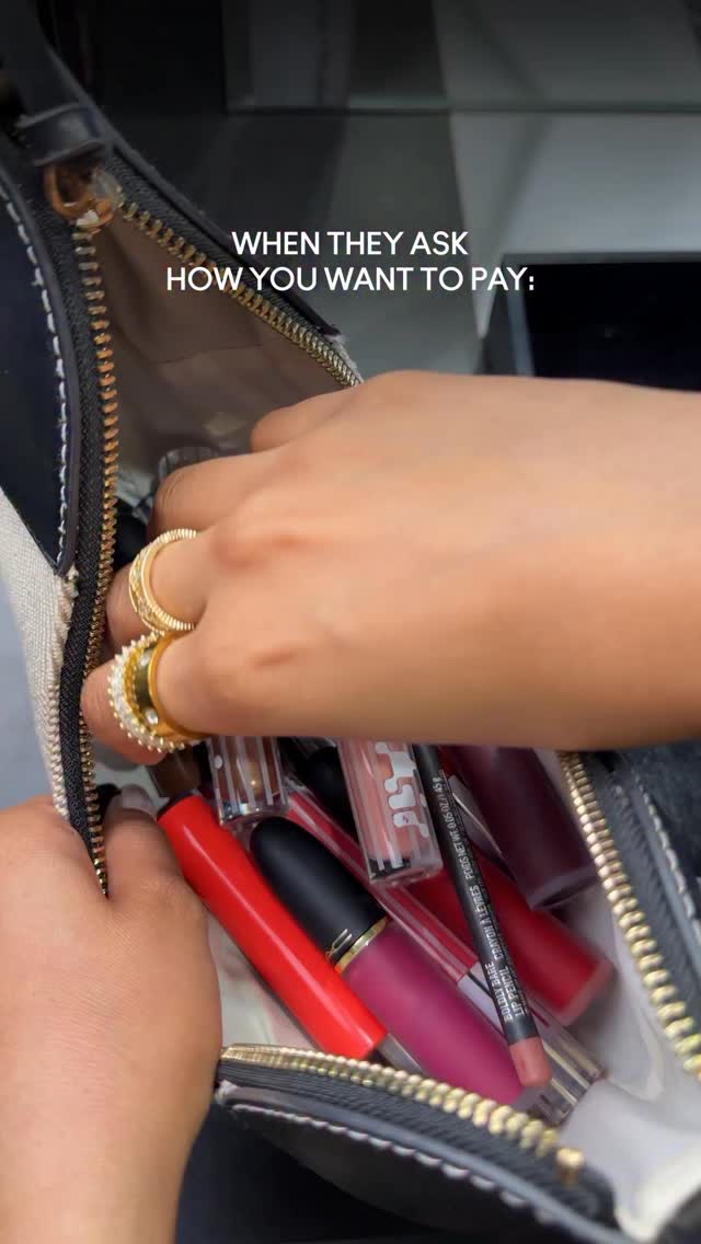 Cash, card or... lippies You already know our answer