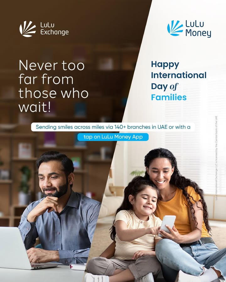 No matter where life takes you, the warmth of family travels with you. Heres to the bonds that distance cant break. This International Day of Families, lets celebrate the love that crosses borders No matter where life takes you, the warmth of family travels with you. Heres to the bonds that distance cant break