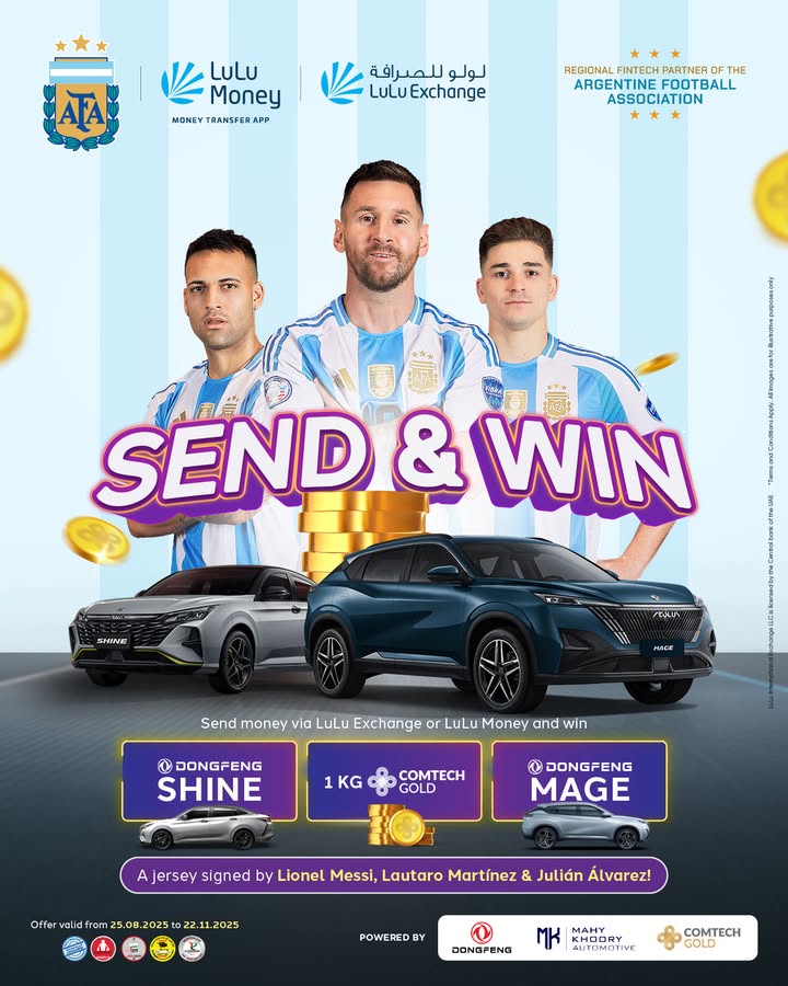  Send Win Big with LuLu Exchange Send money via the LuLu Money Transfer App or any LuLu Exchange branch before 22...