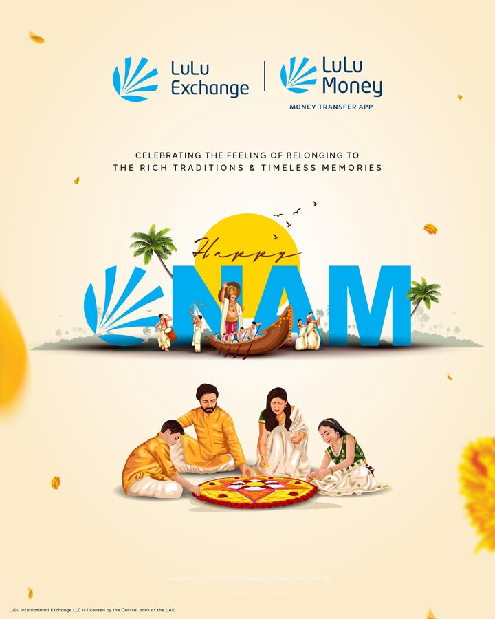 It s Onam again, a time to cherish old memories, share laughter and celebrate the happiness of being together. Wishing you joy, prosperity and a Happy Onam LuLuExchange LuLuMoney HappyOnam Onam2025 It s Onam again, a time to cherish old memories, share laughter and celebrate the happiness of being together